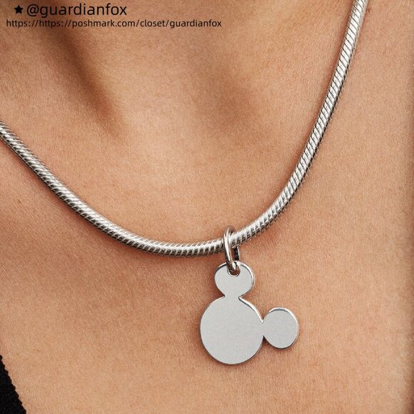 Pandora Disney Mickey Mouse Engravable Dangle Charm - Picture 8 of 8